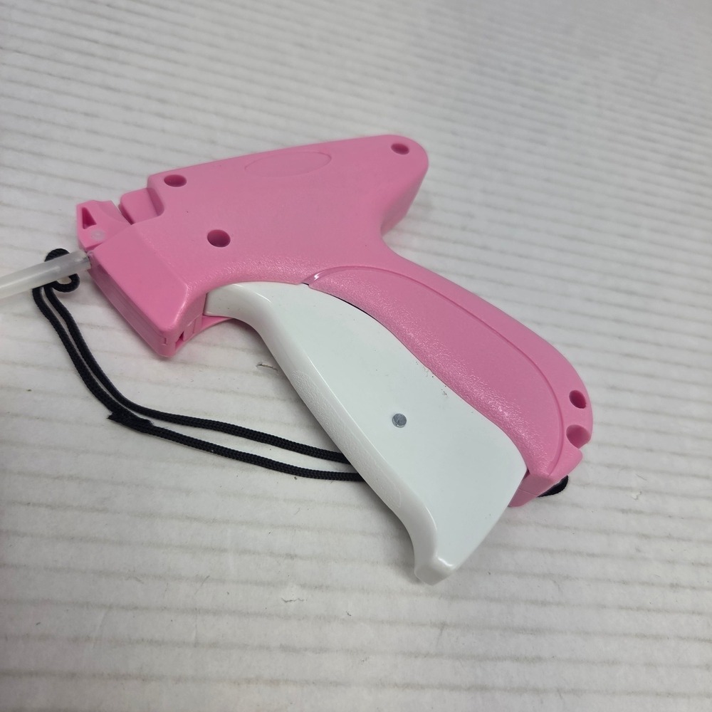 Tagging Gun Pink White Plastic Handheld Retail Labeler Tool